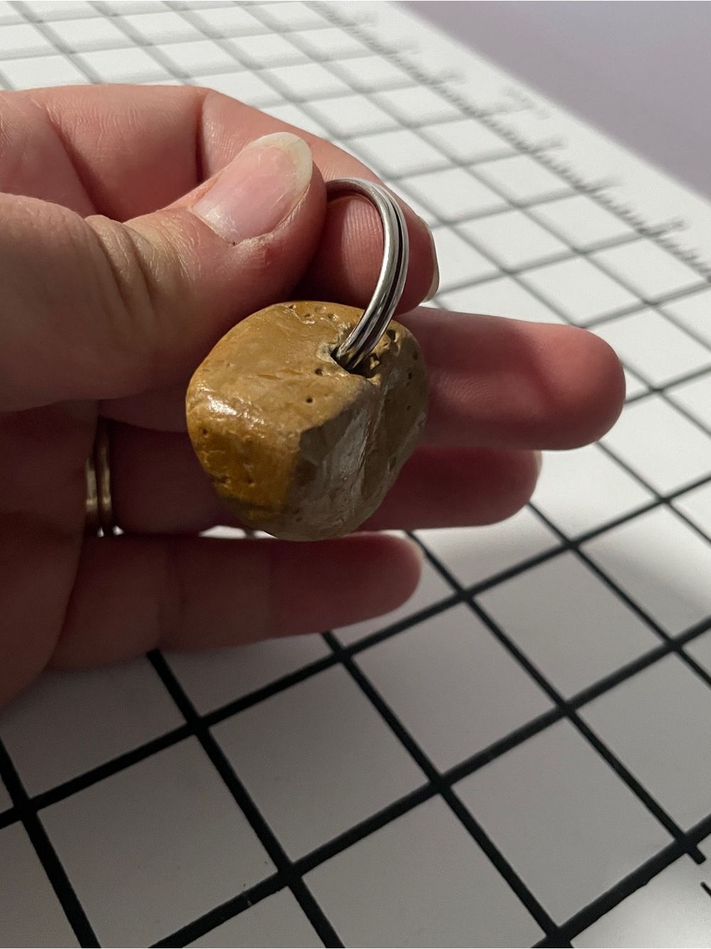 Hand made Rock Keychain - Picture 3 of 6